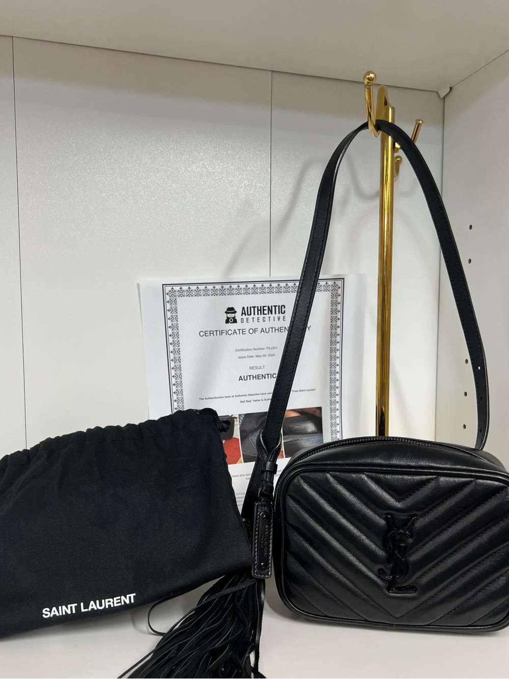 🔥Saint Laurent Calfskin Belt Bag/sling bag Black like newMOTHERS DAY PRICE 1 DAY